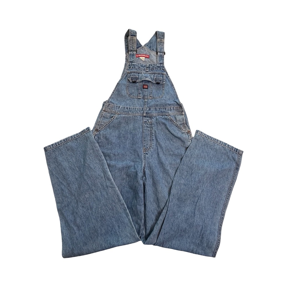 Unionbay Overalls Womens S Blue Denim Wide Leg Vintage 90s Cotton Boho